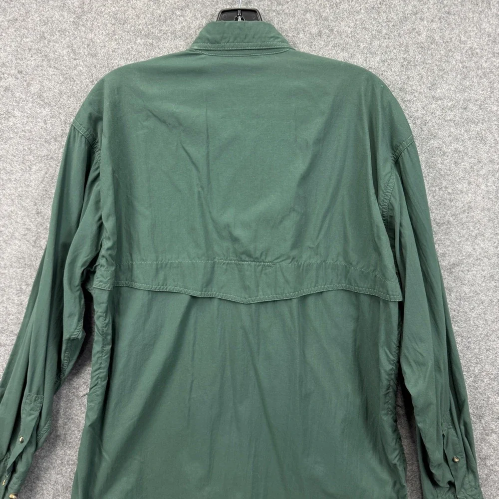 The North Face‎ Mens Forest Green Nylon Hiking Fishing Utility Shirt Medium M